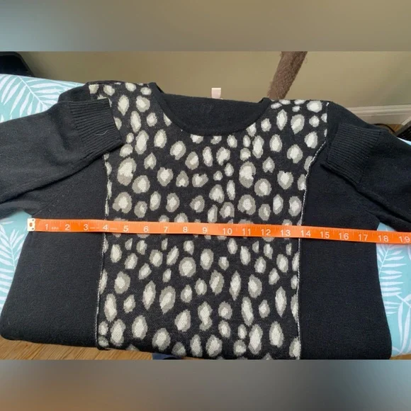 Philosophy Republic Clothing Medium Sweater Dress Knit Leopard Print - Picture 10 of 14